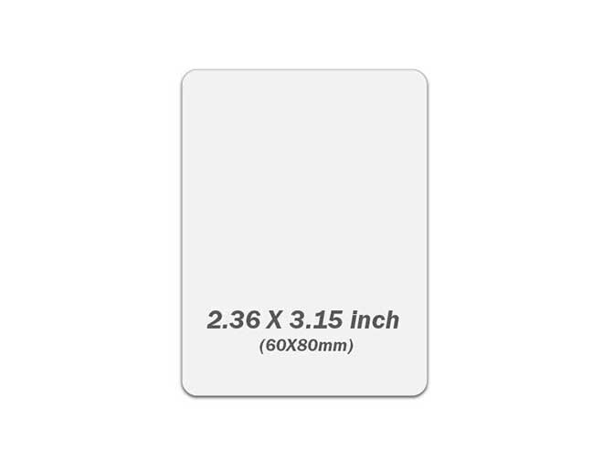 60x80mm PVC Badge page