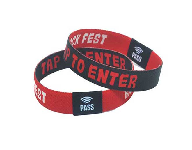 Rectangular RFID Elastic Wristbands