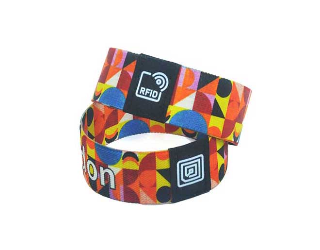 Vertical RFID Elastic Wristbands